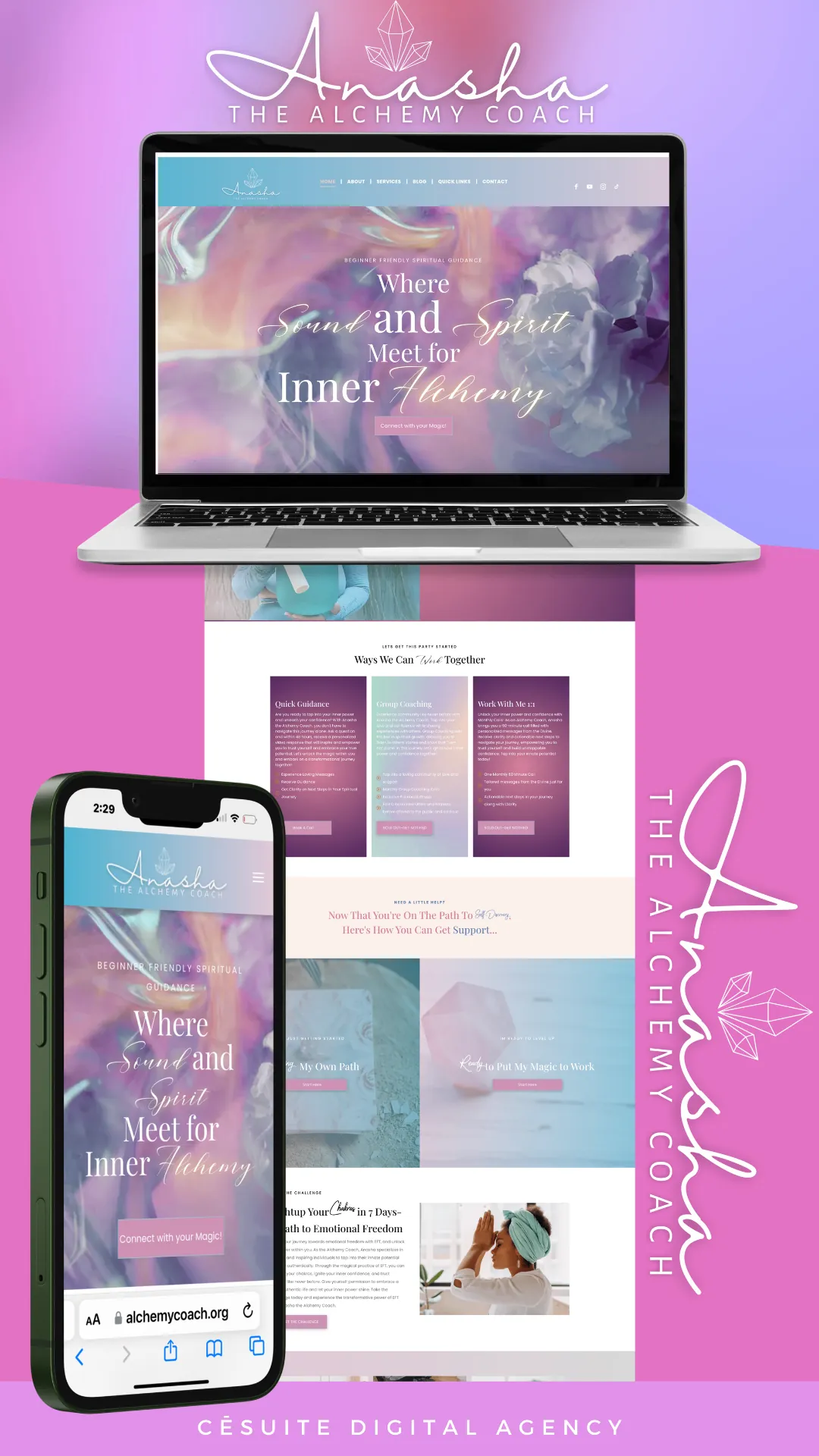 Anasha — website by CēSuite Digital
