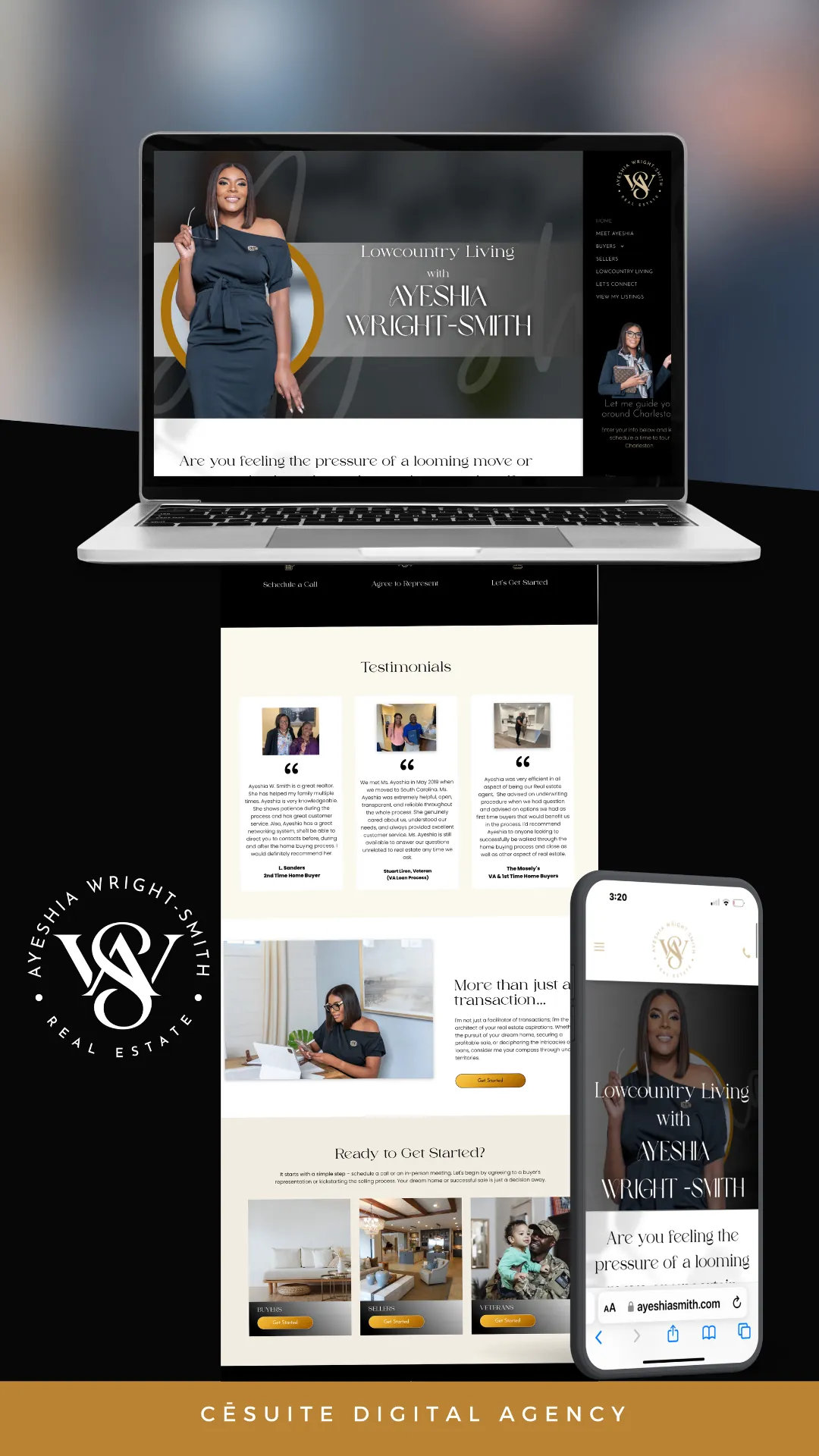 Ayesha — website by CēSuite Digital